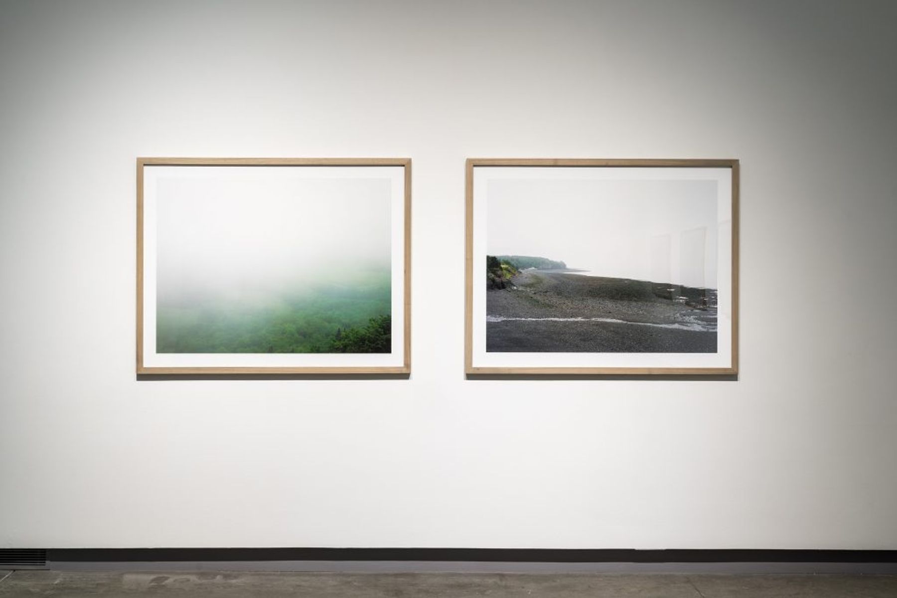 Mark Marchesi, June View, 2012, and Shoreline, 2013.