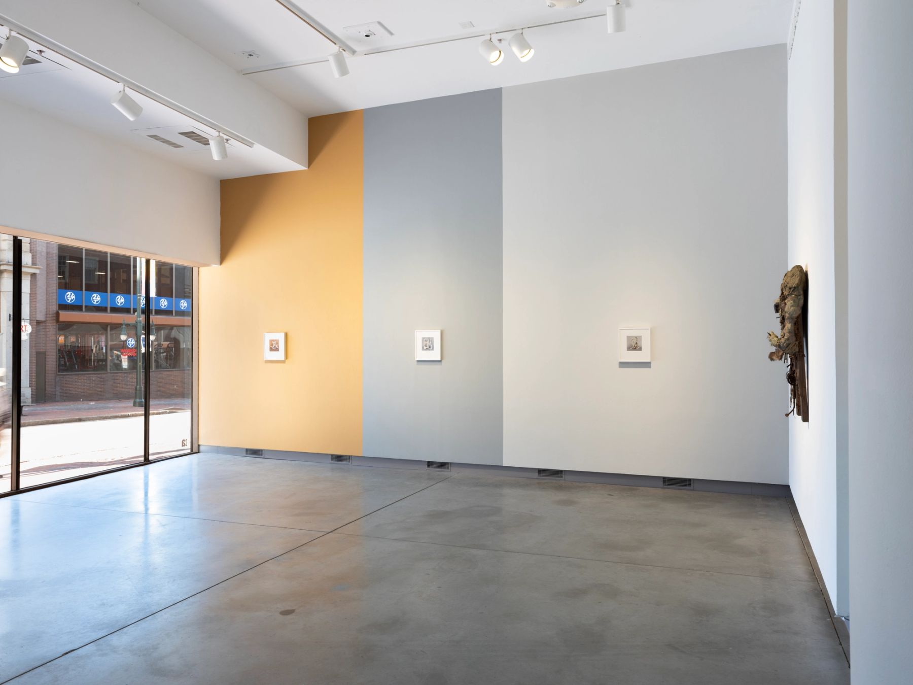ENTER: installation view with works by Mary Lum and Michele Gabriele.