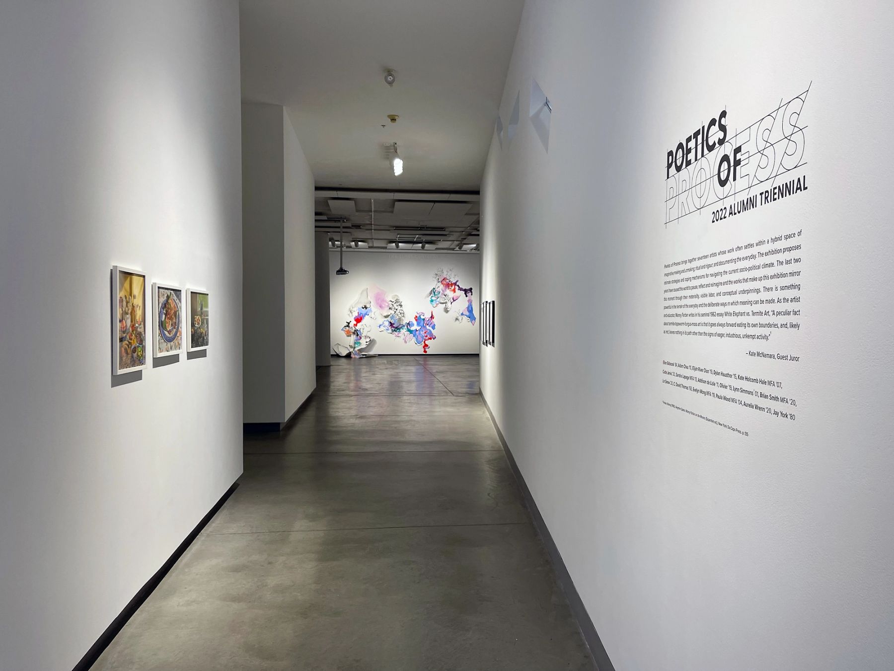 Poetics of Process, installation view. Photography by Carolyn Wachnicki.