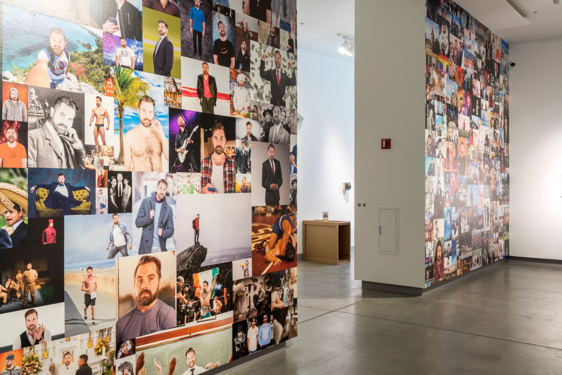 You Never Know How You Look Through Other People's Eyes installation view with work by Sean Fader.