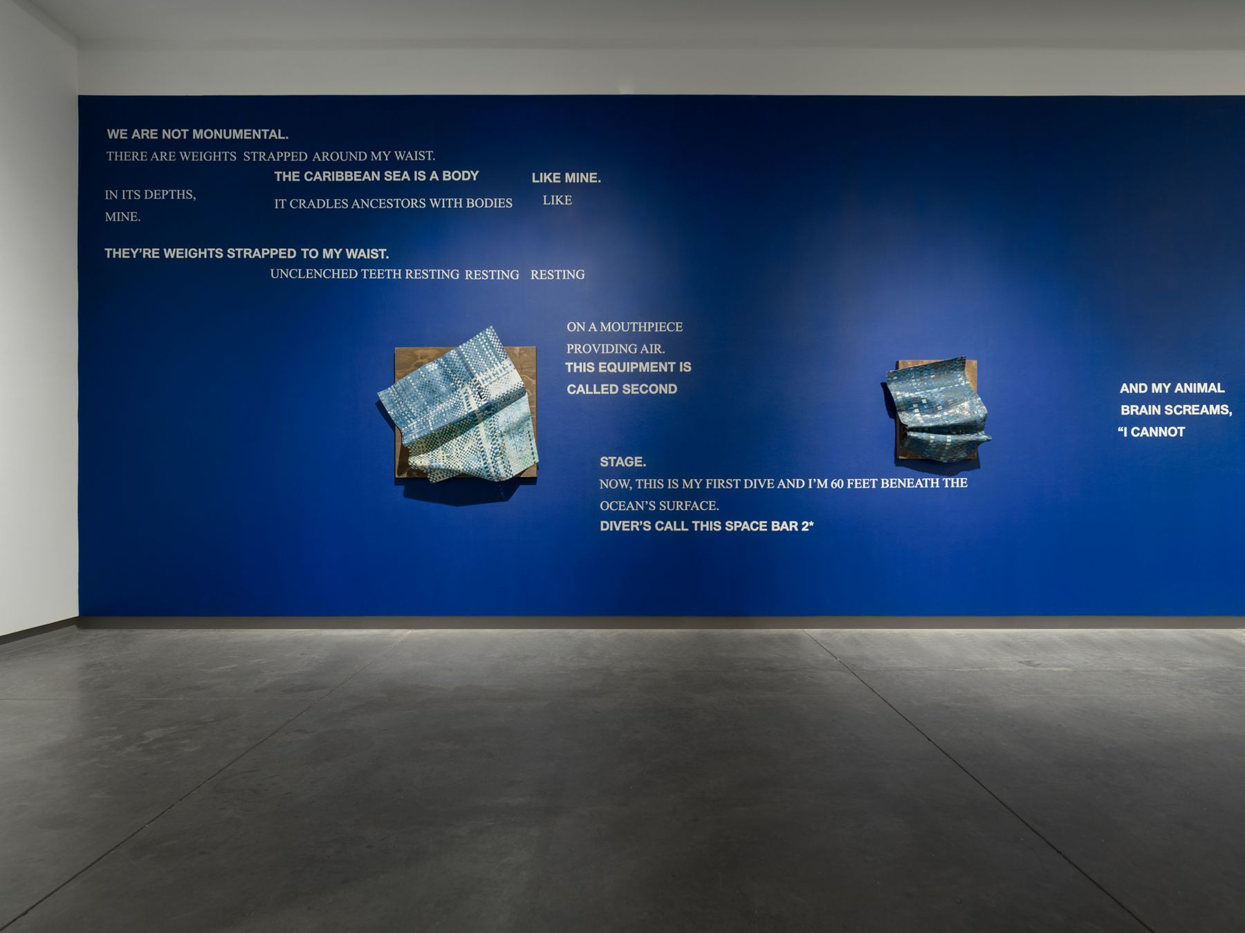 James Allister Sprang: Rest Within the Wake, 2024, installation view.
