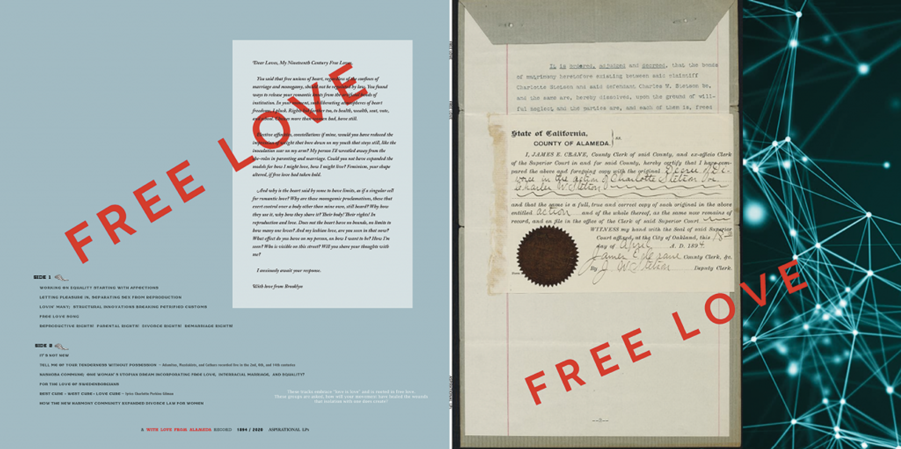 Andrea Ray, Free Love, Aspiration LPs Series, Edition 2 of 3, 2020.