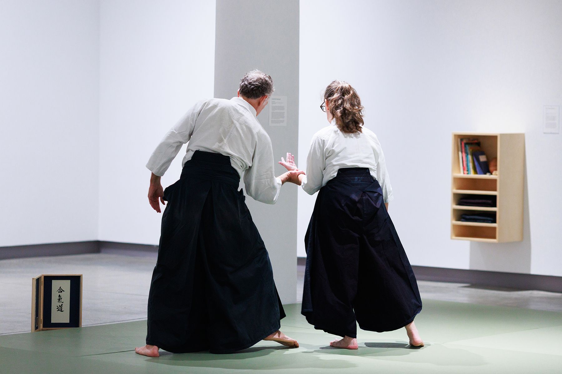 Julie Poitras Santos, Inshō, 2026. Aikido installation and practice.