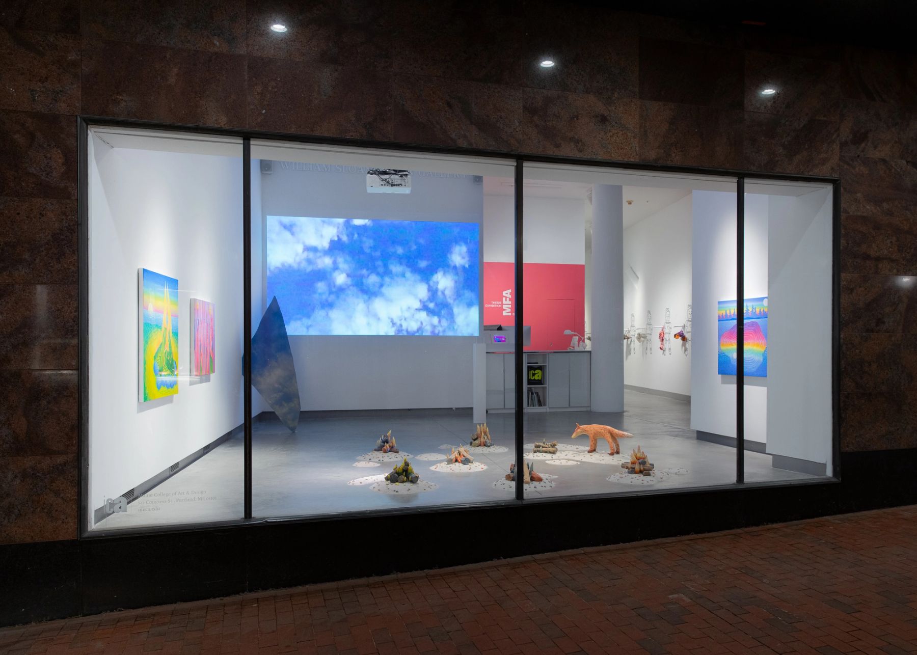2023 MFA Thesis Exhibition, installation view.