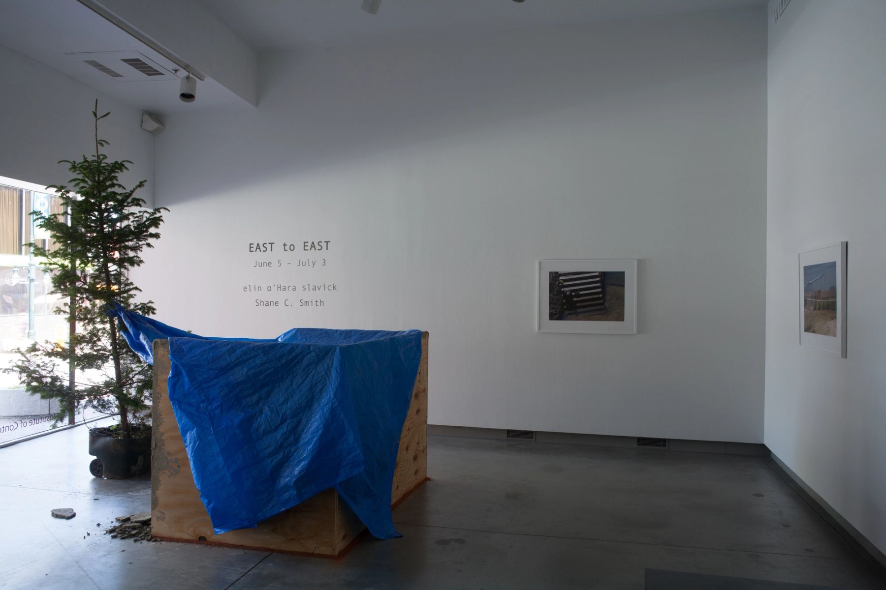 East to East installation view.