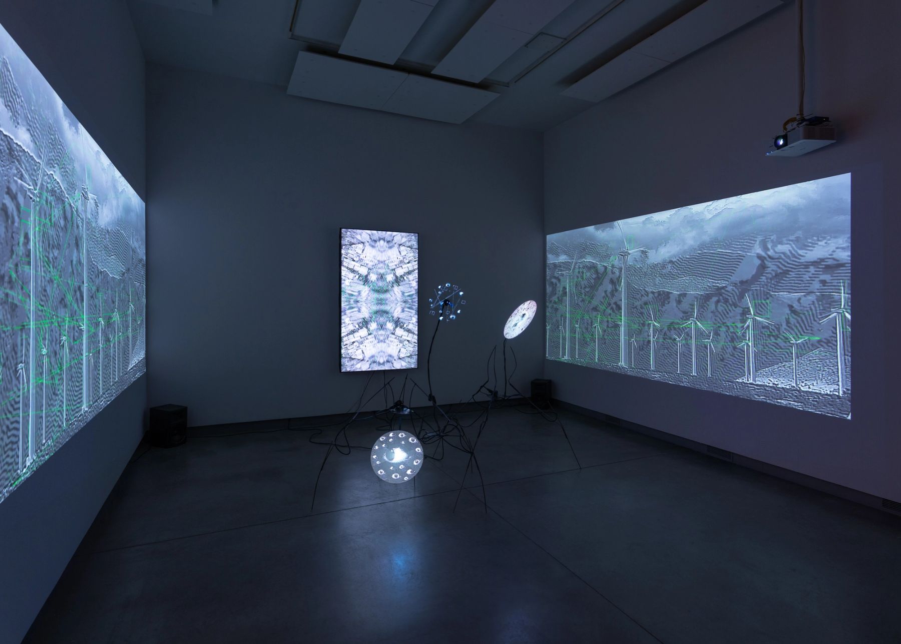 2026 MFA Thesis Exhibition, installation view with work by Isaac Kim.