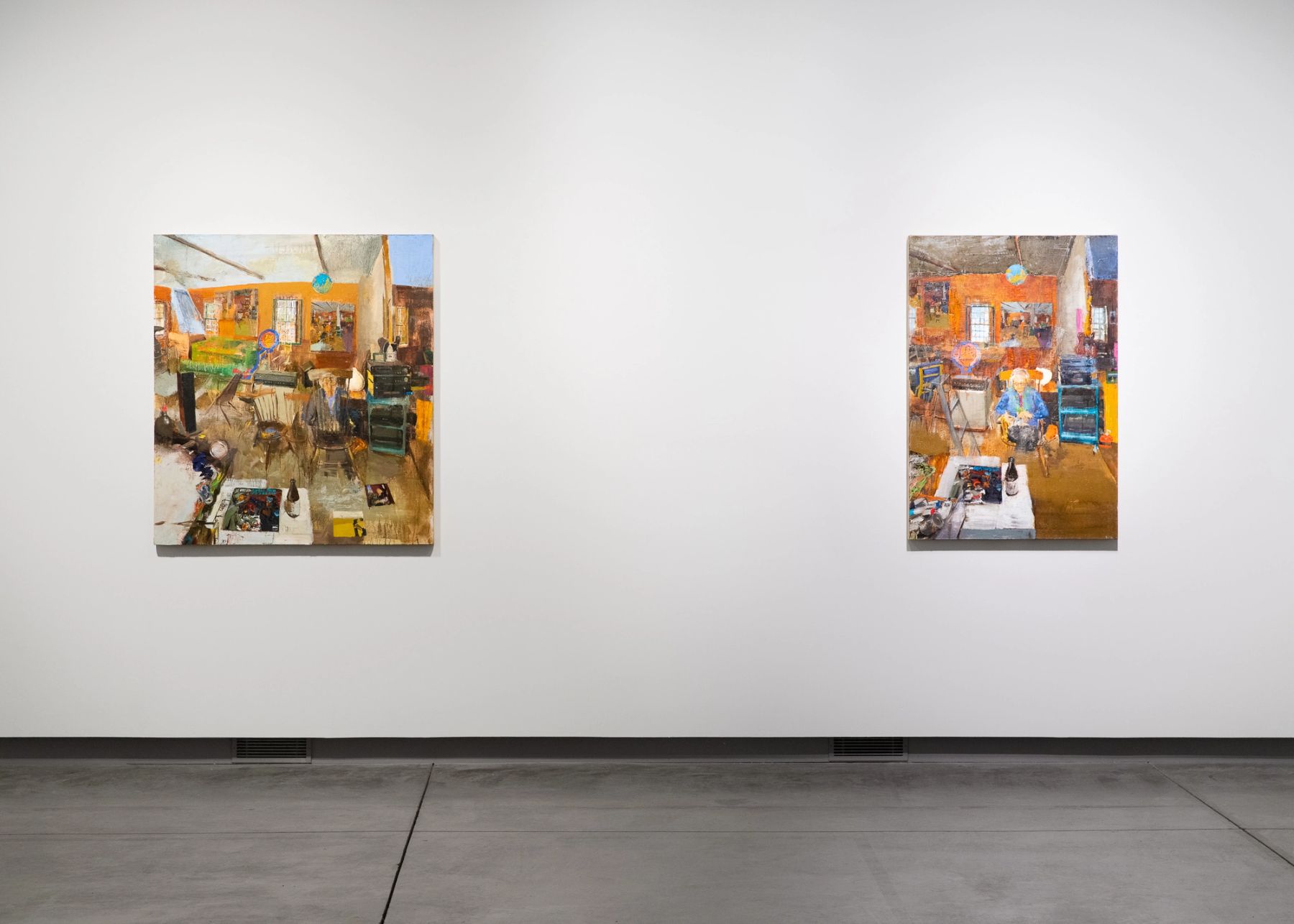 Journey Around My Room, installation view with works by Gideon Bok