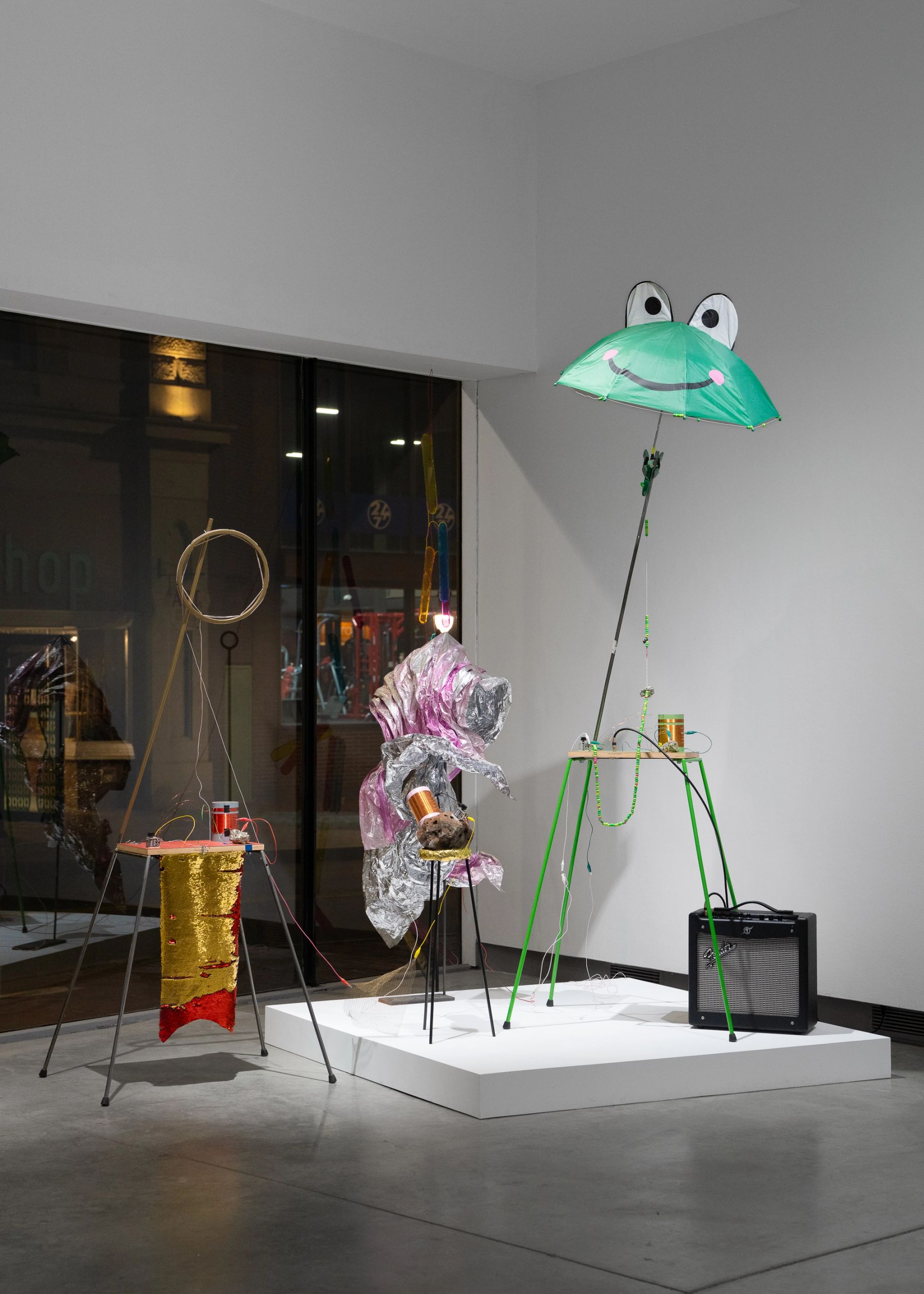Peter Simensky Pyrite Radio installation view.