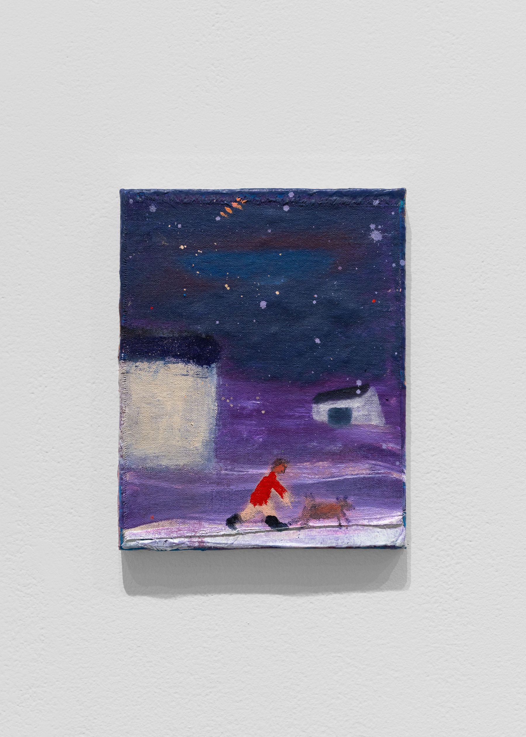 Katherine Bradford, Walking the Dog, 2025.