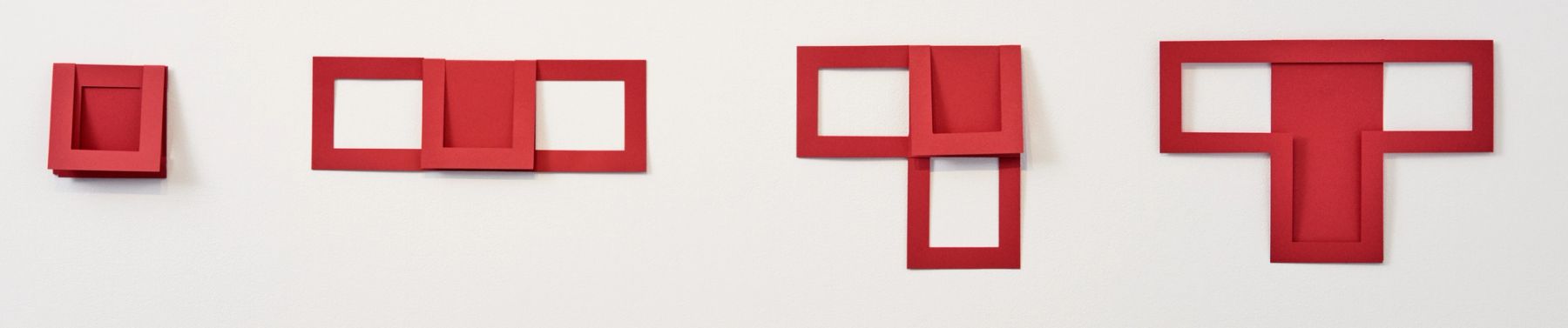 Bogumila Strojna, cubes/folded cross, 2018.