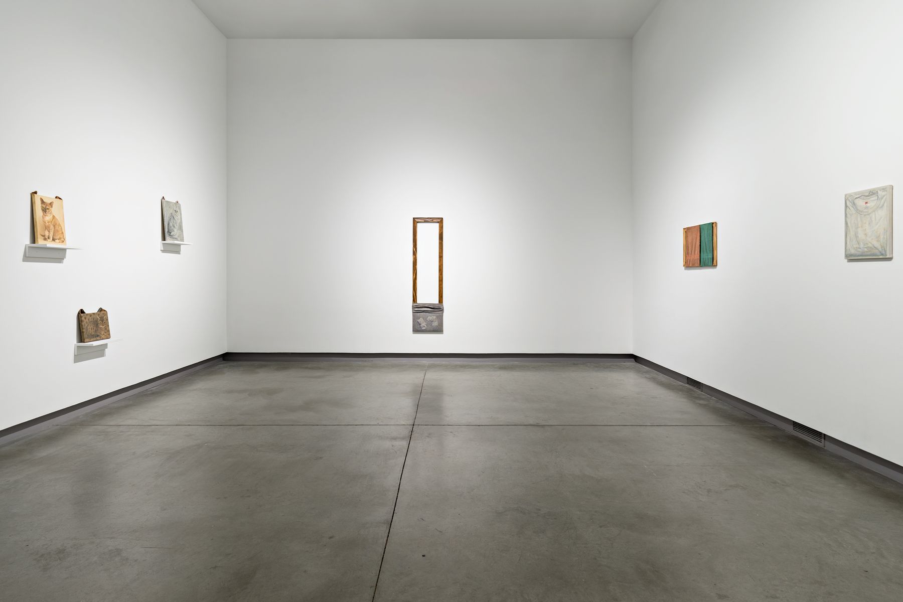 Ryosuke Kumakura: towels, socks, cats, windows, 2024, installation view.