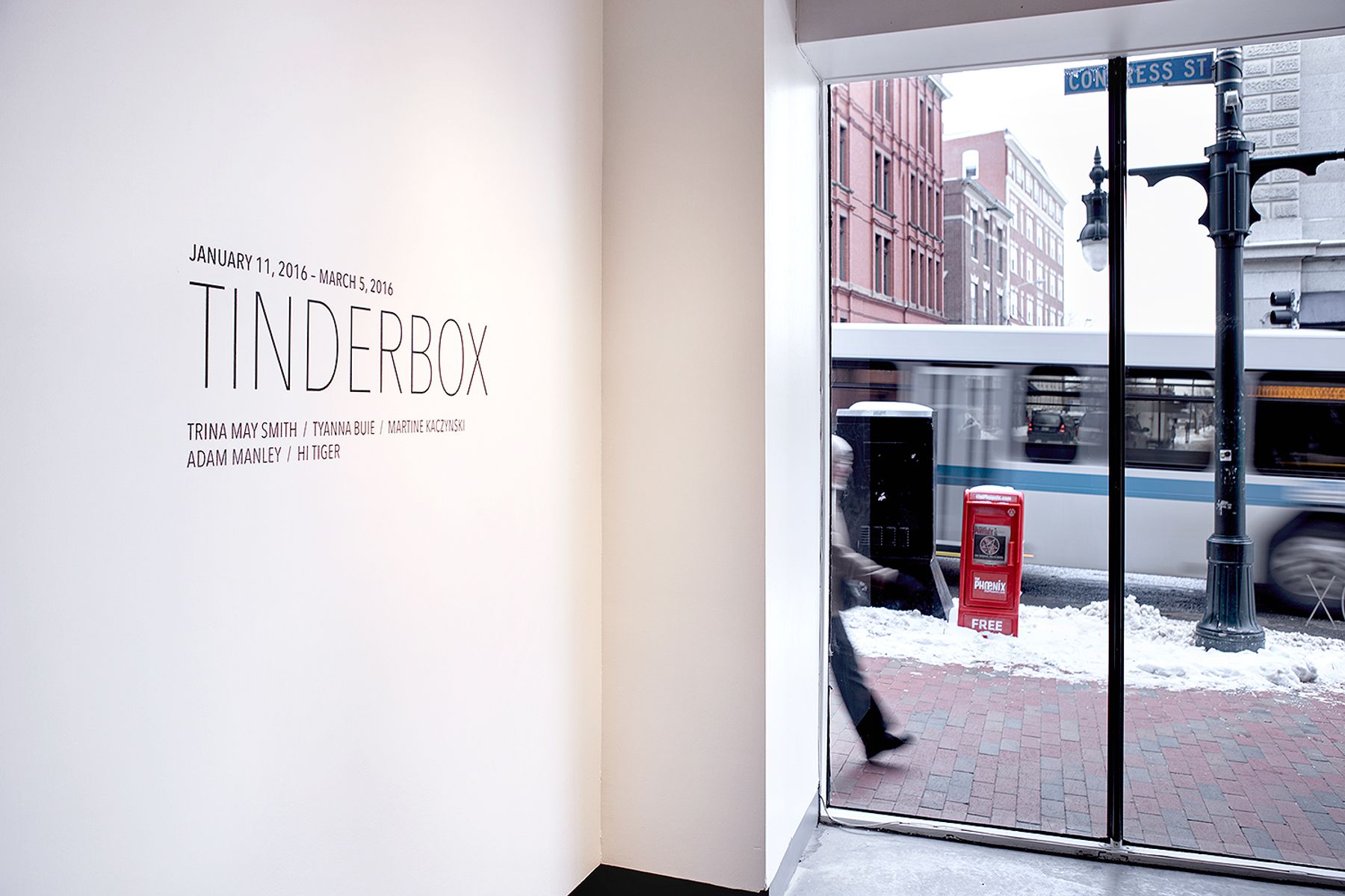 Tinderbox installation view.