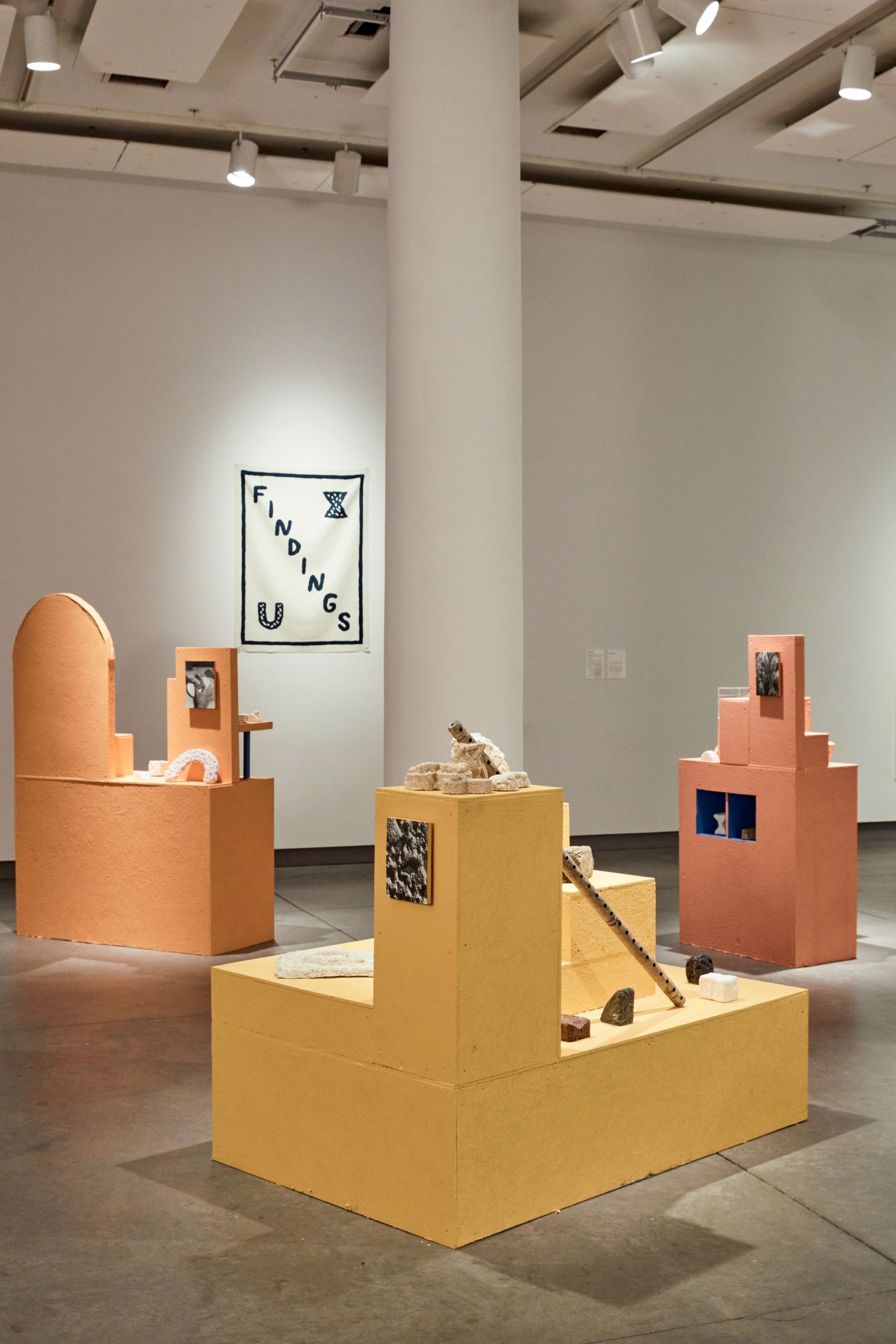 2018 MFA Thesis Exhibition installation view with work by Rand Renfrow.