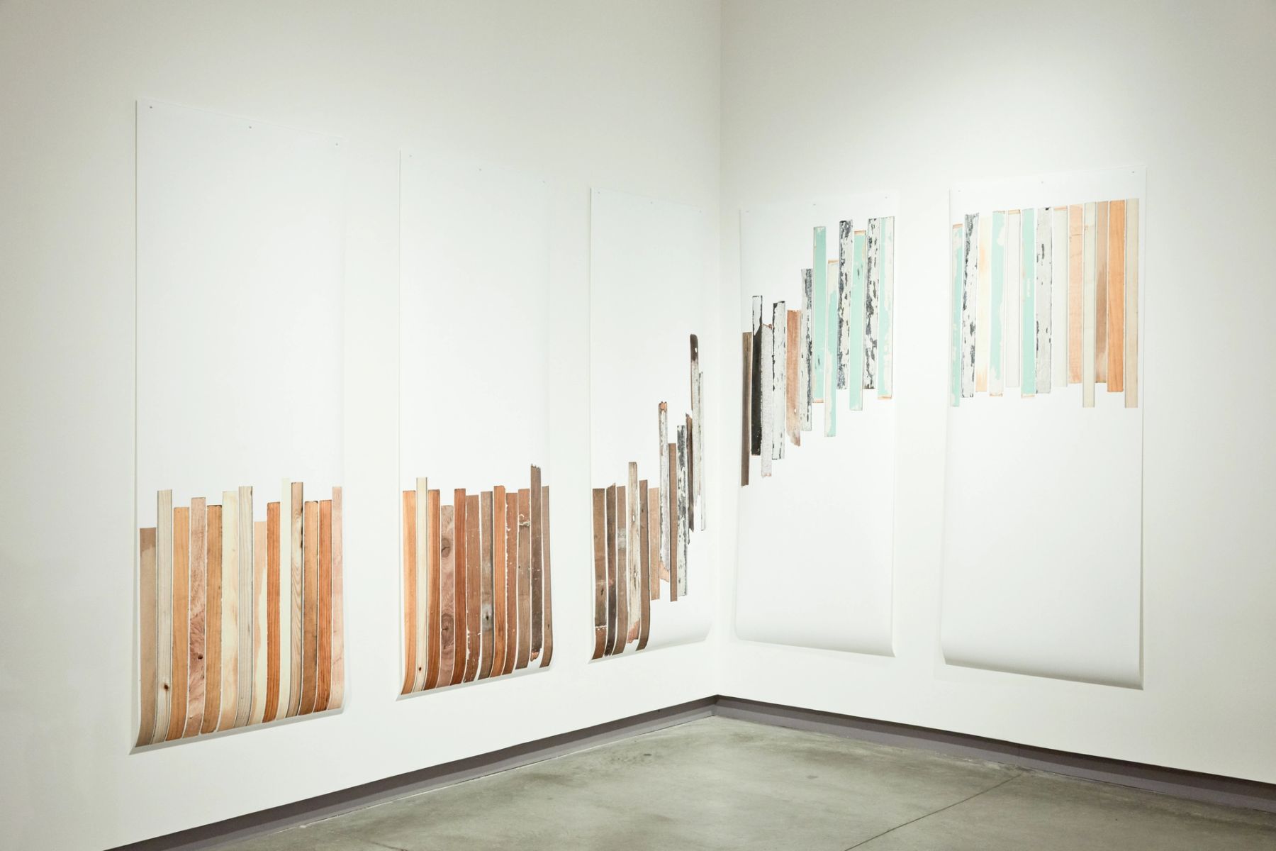 2018 MFA Thesis Exhibition installation view with work by Kylie Ford.