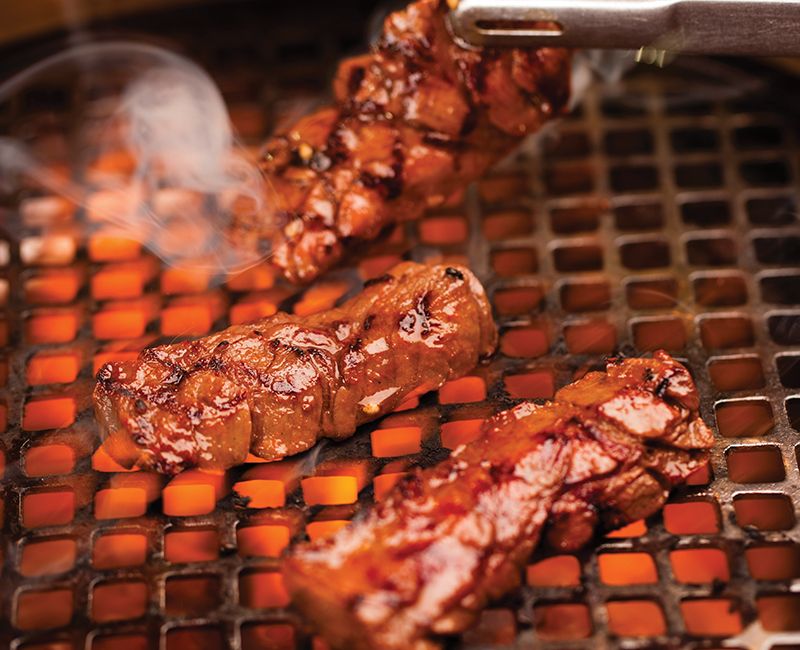 Interior of Gyu-Kaku Japanese BBQ