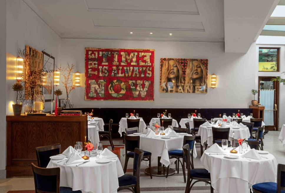 Interior of Le Bilboquet