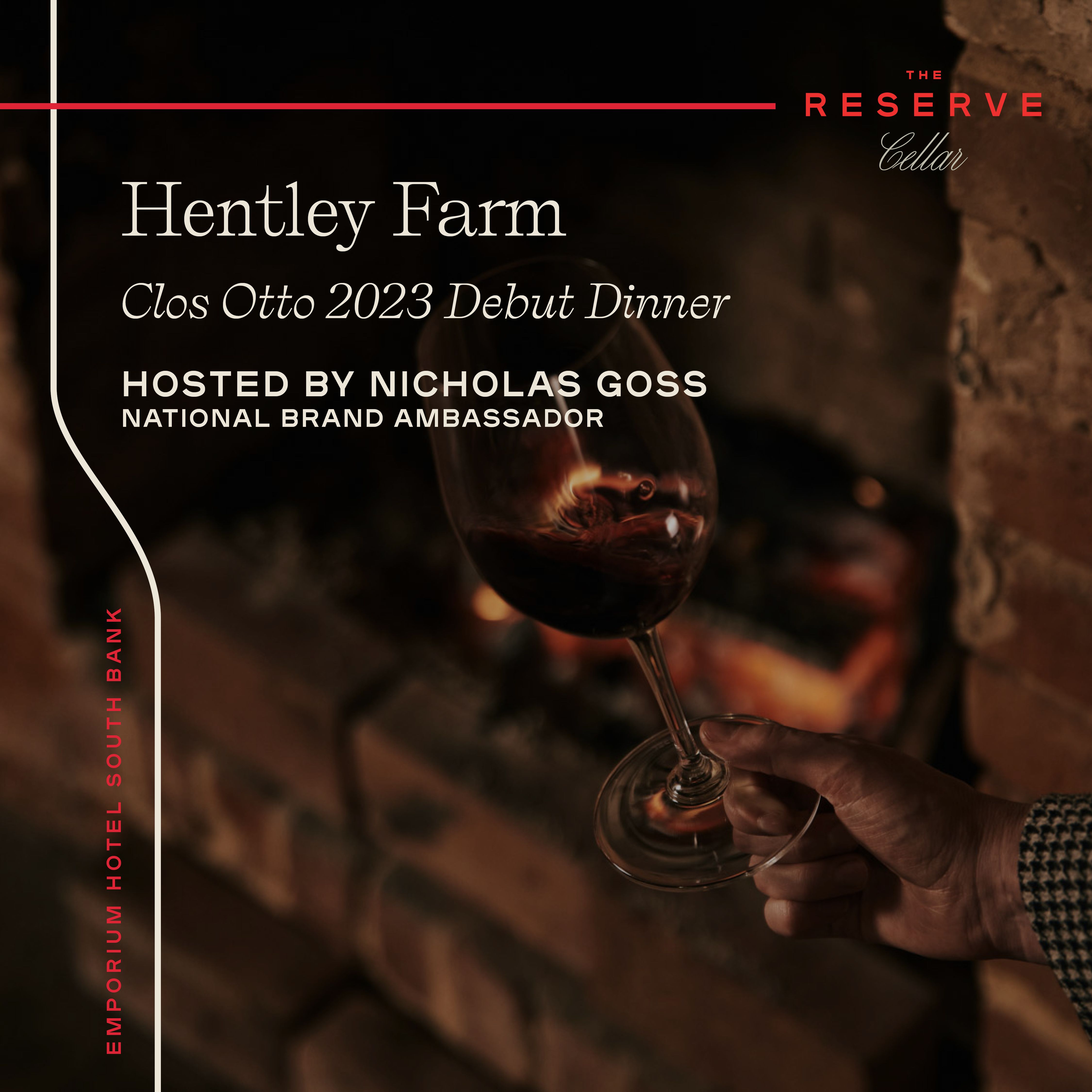 Hentley Farm Dinner red wine glass