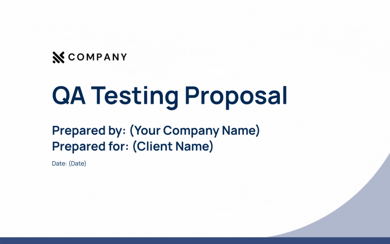 Preview of QA Testing Proposal Template