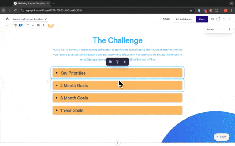 a screenshot of a website that says `` the challenge '' on it .