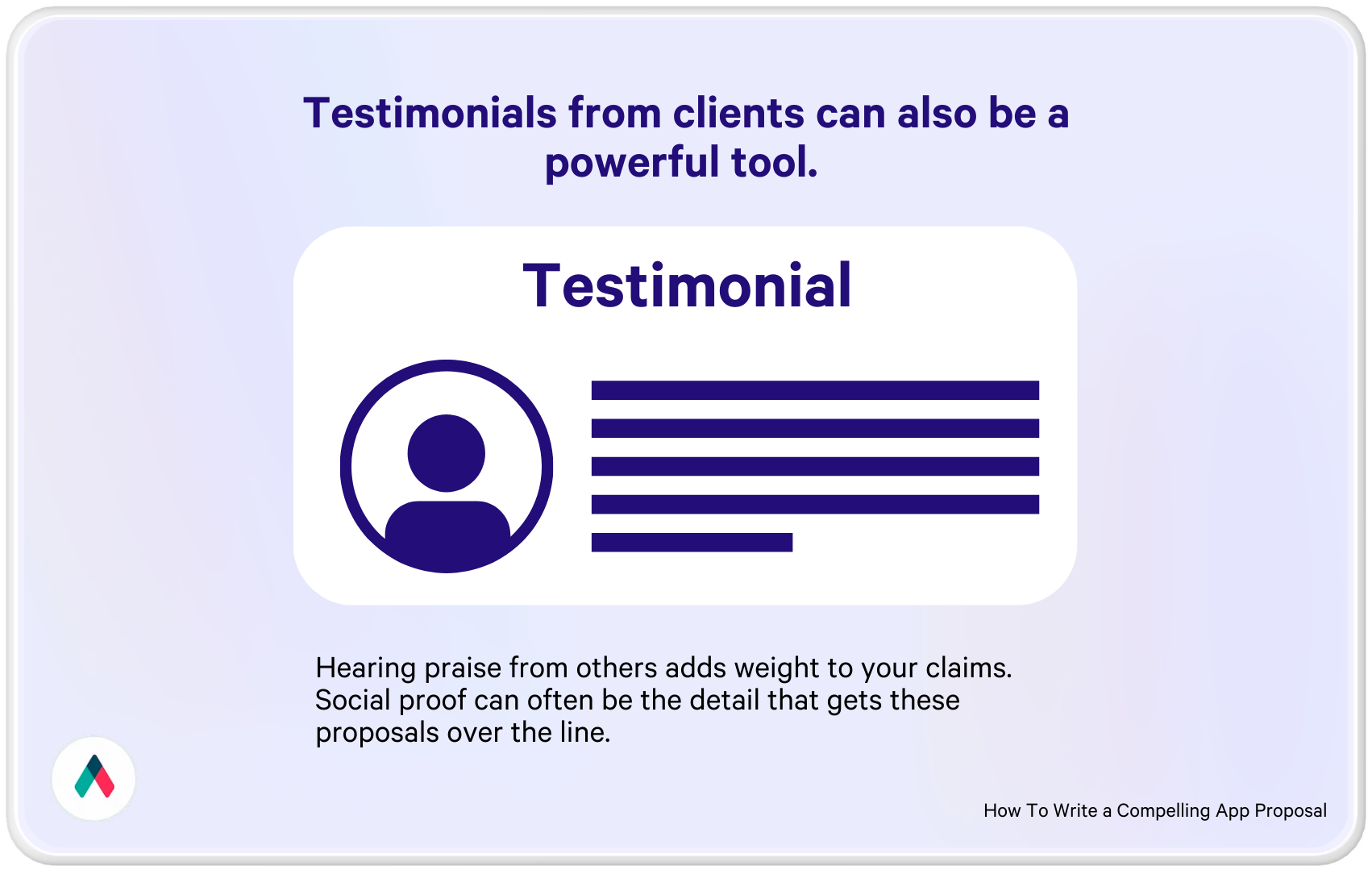 testimonials from clients can also be a powerful tool