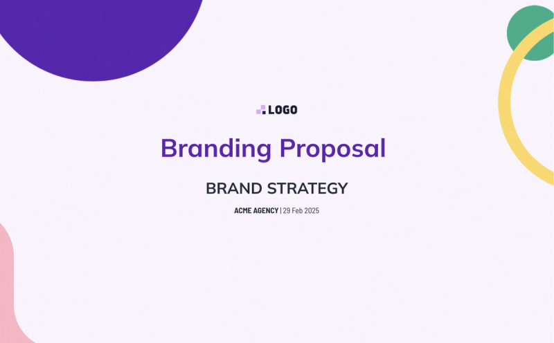 Preview of Branding Proposal Template