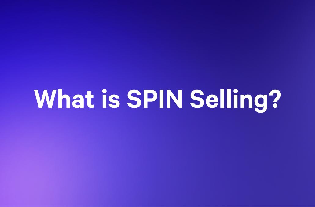 what is spin selling ? is written on a purple background .
