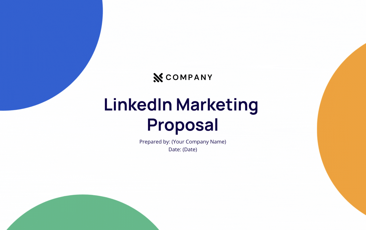 linkedin marketing proposal template