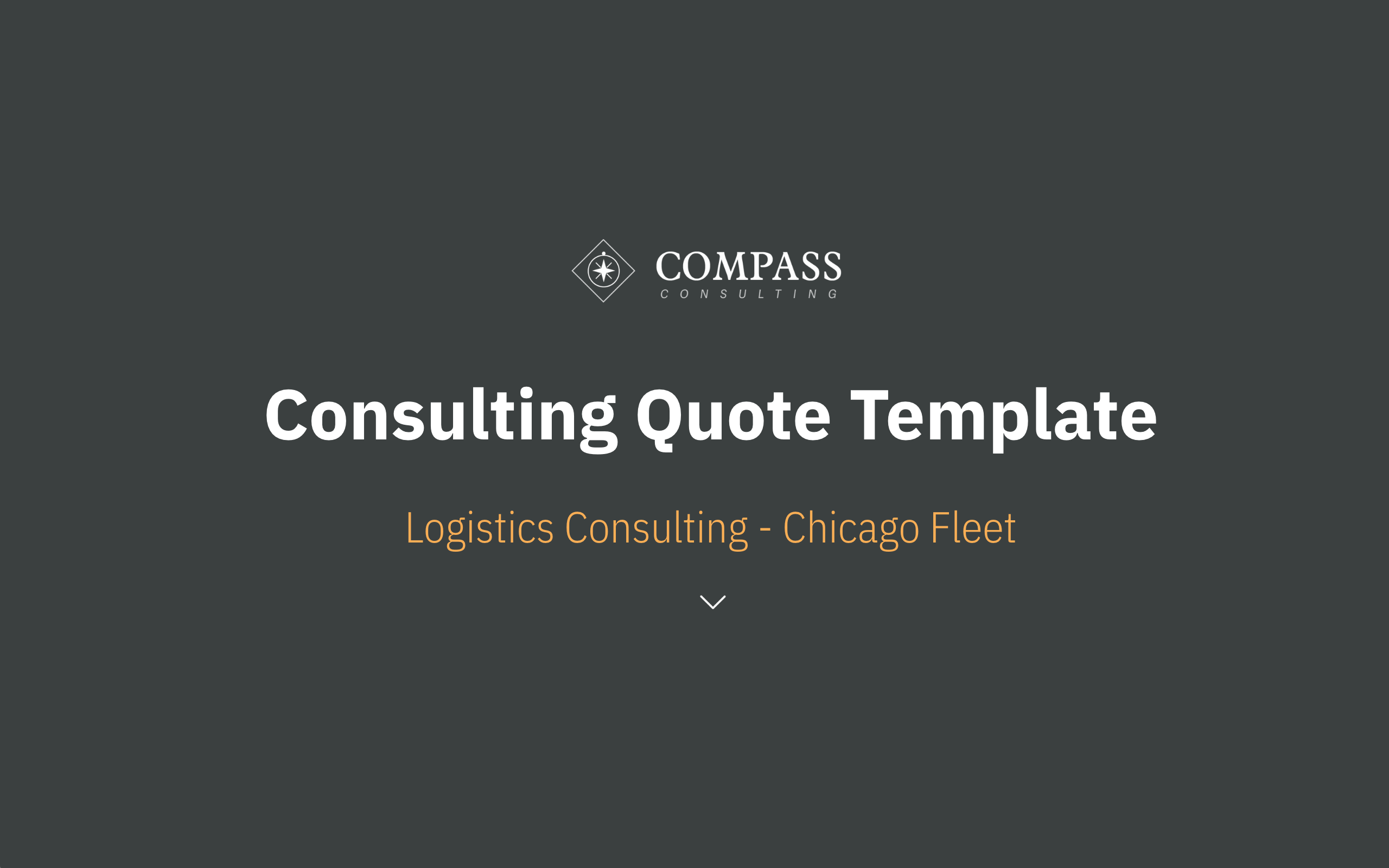 Consulting Quote Template