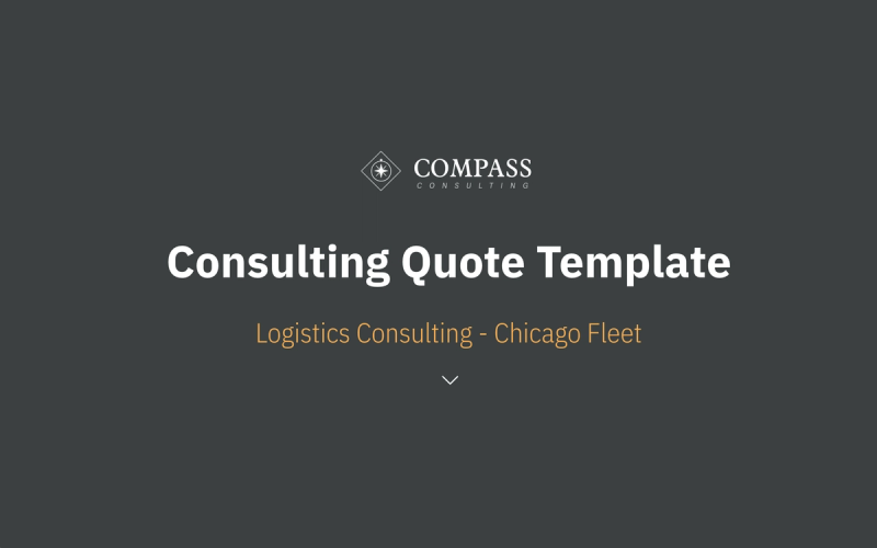 Preview of Consulting Quote Template