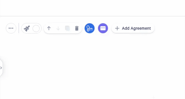 gif showing how to save block in Qwilr