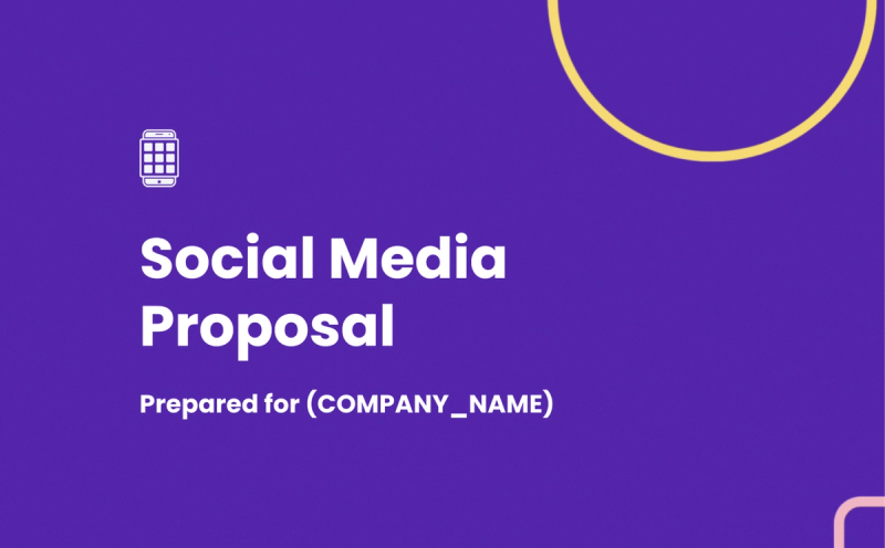 Preview of Social Media Marketing Proposal Template