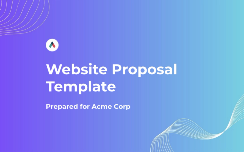 Preview of Website Proposal Template