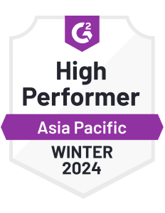 G2 High Performer (Asia Pacific), Winter 2024 award