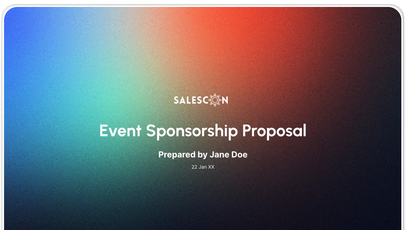 sponsorship proposal template preview