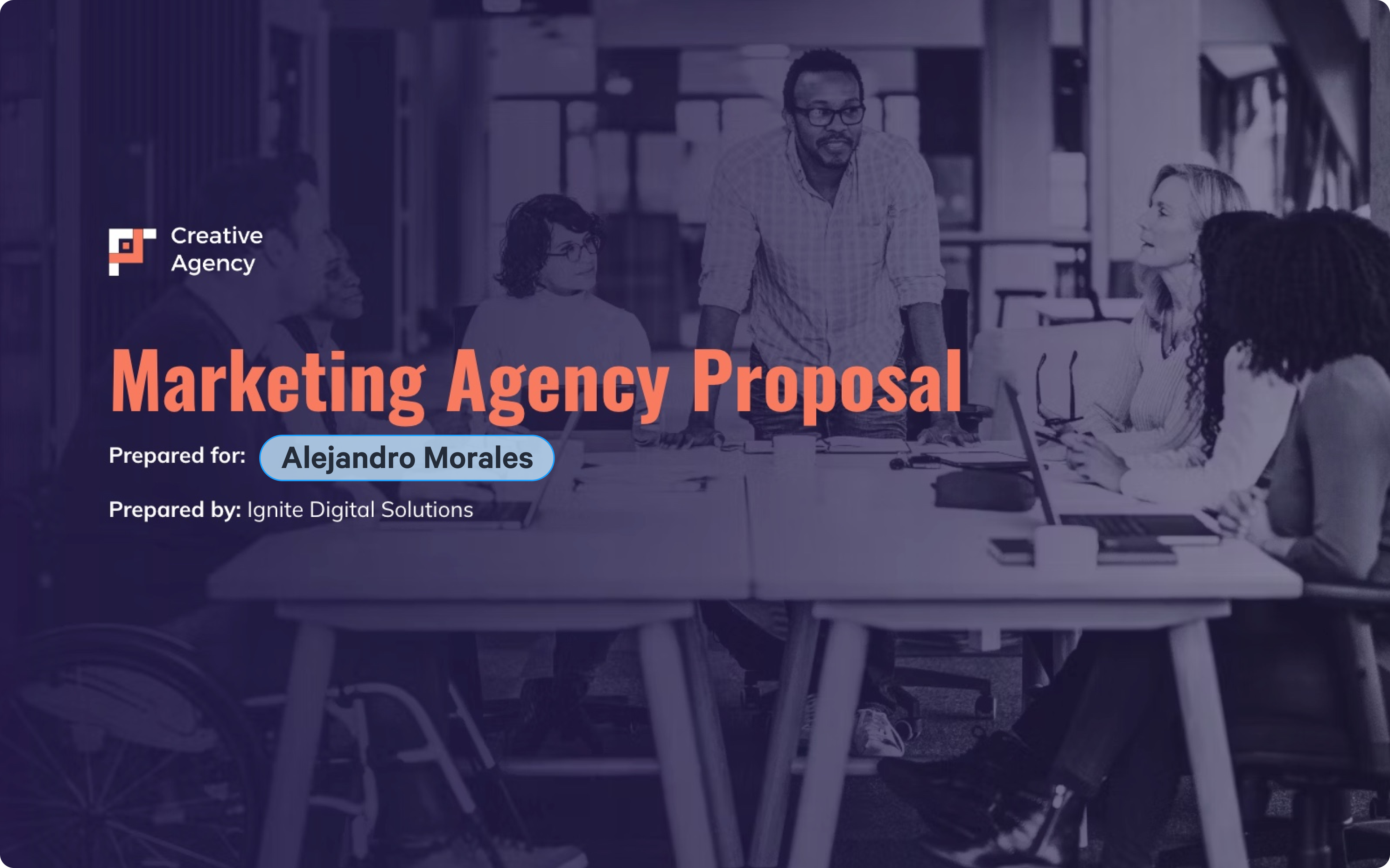 a marketing agency proposal prepared by alejandro morales