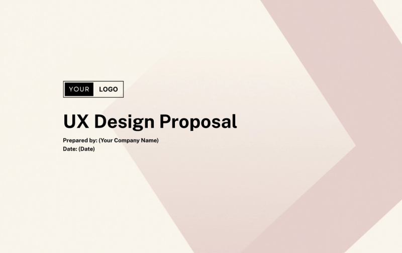 Preview of UX Design Proposal Template