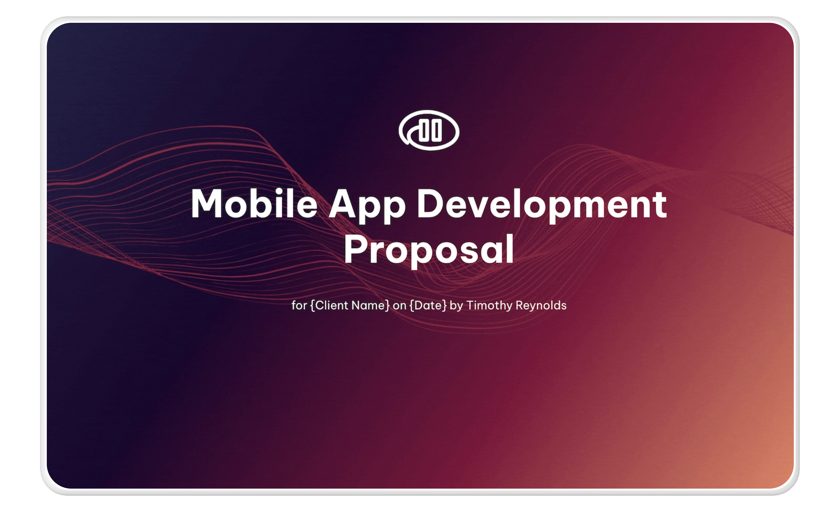 App Development Proposal Example