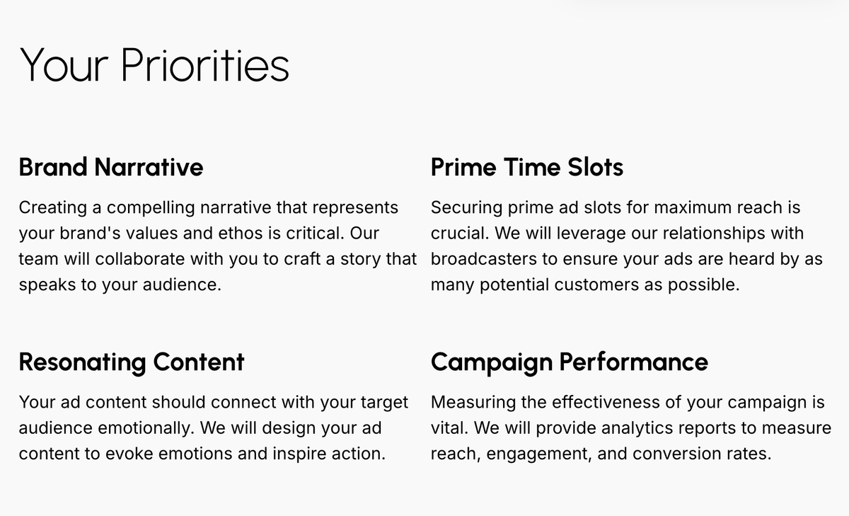 a page that says your priorities on it