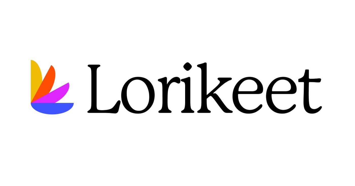 the logo for lorikeet is a colorful logo with a white background .