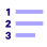 Numbered list icon.