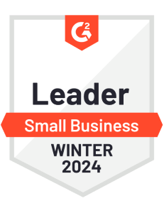 G2 Leader (Small Business), Winter 2024 award