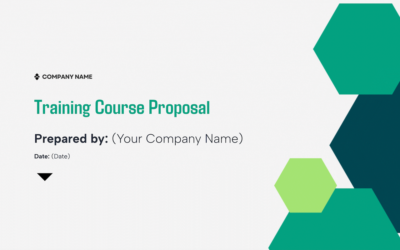 Training Course Proposal Template