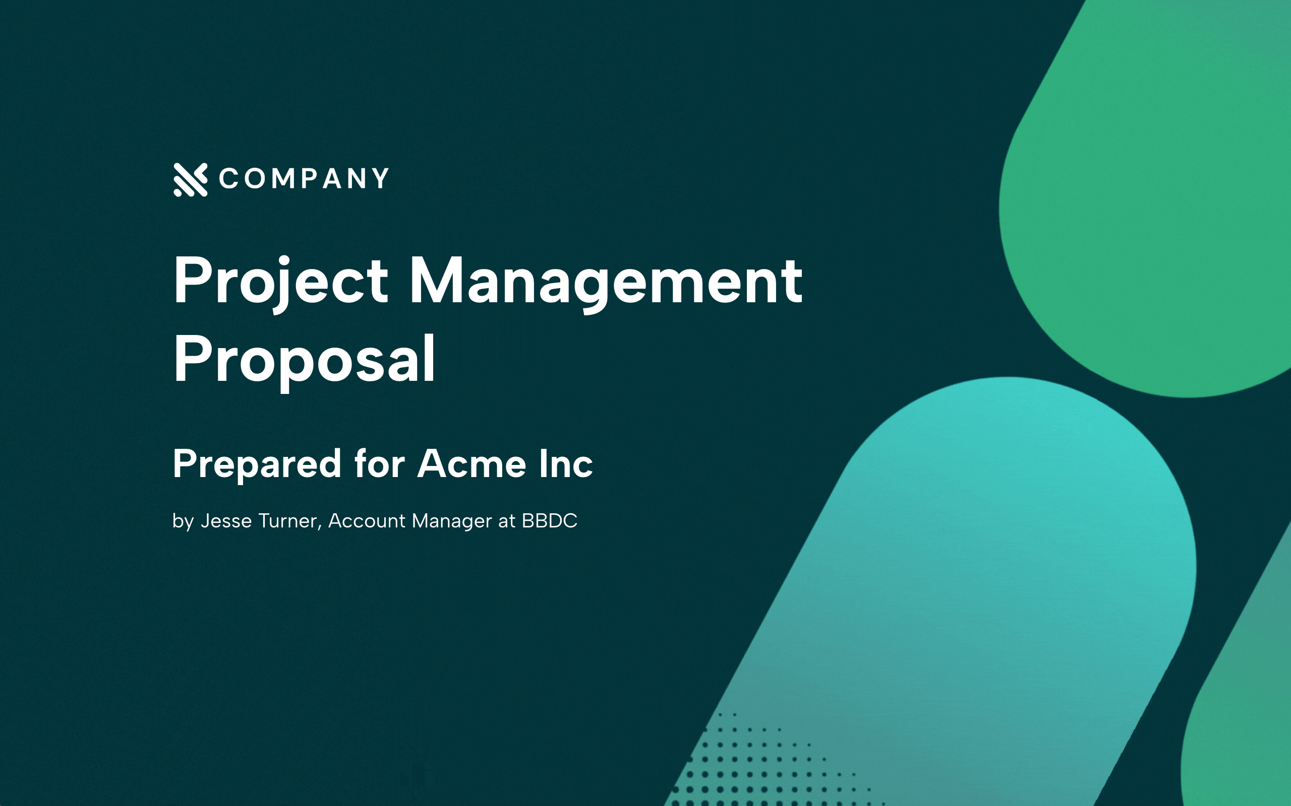 Project Management Proposal Template