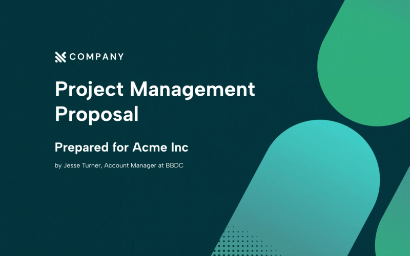 Preview of Project Management Proposal Template