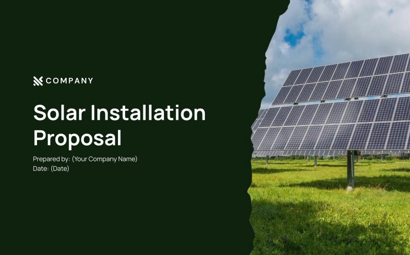 Preview of Solar Installation Proposal Template