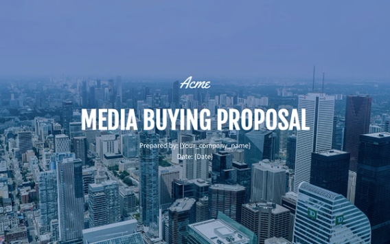 Media Buying Proposal