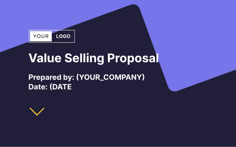 Preview of Value Selling Proposal Template