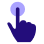 Hand cursor tapping.