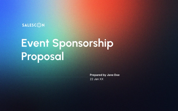 Event Sponsorship Proposal