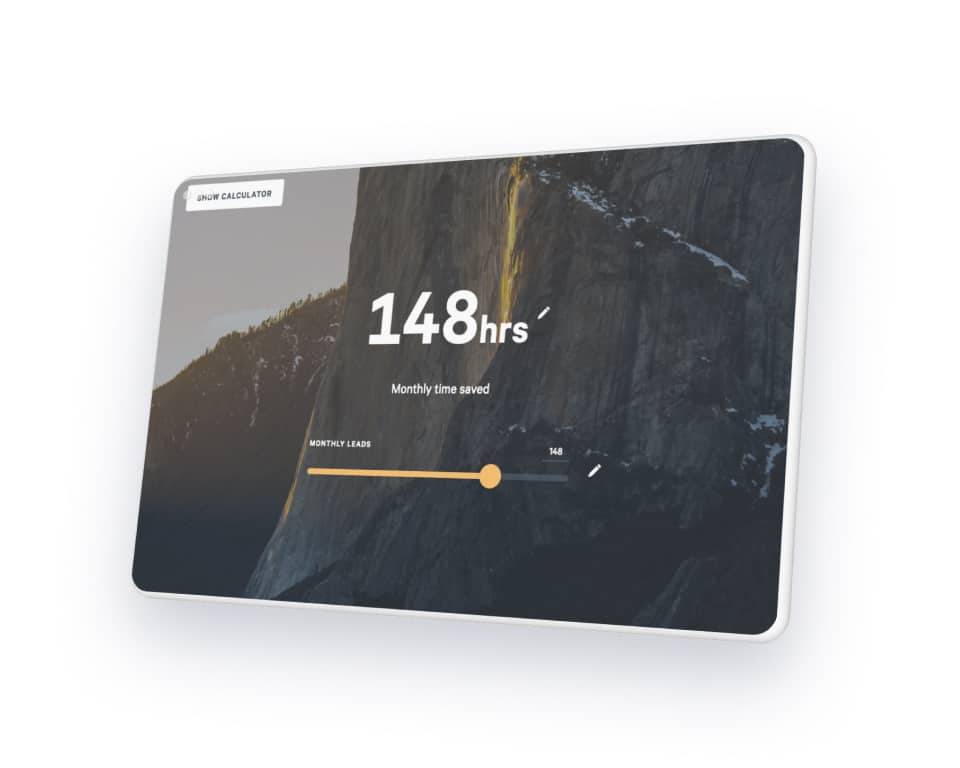 Visualizing time savings with an ROI calculator